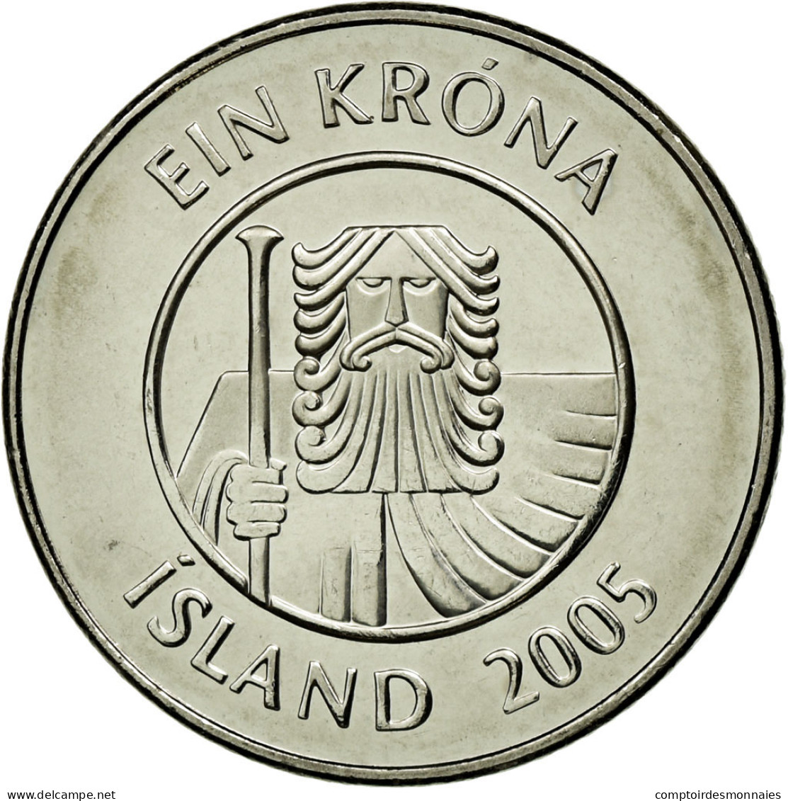 Monnaie, Iceland, Krona, 2005, SUP, Nickel Plated Steel, KM:27A - Islandia