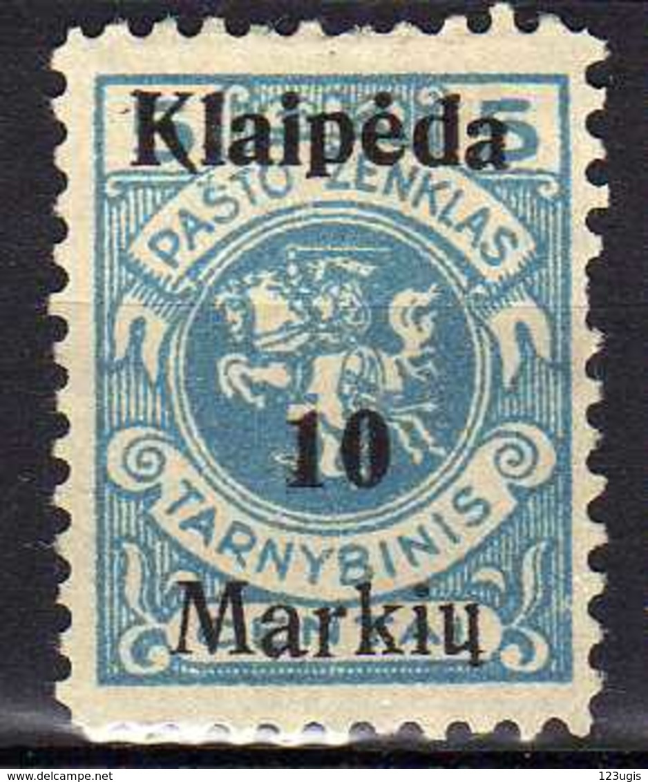 Memel / Klaipeda 1923 Mi 129 I (*) [120119XXII] - Memelgebiet 1923