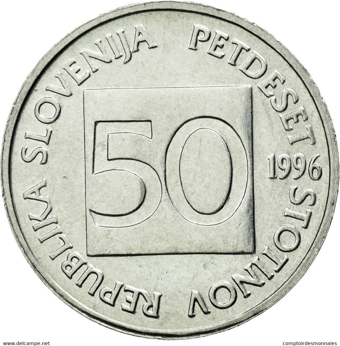 Monnaie, Slovénie, 50 Stotinov, 1996, SPL, Aluminium, KM:3 - Slovénie