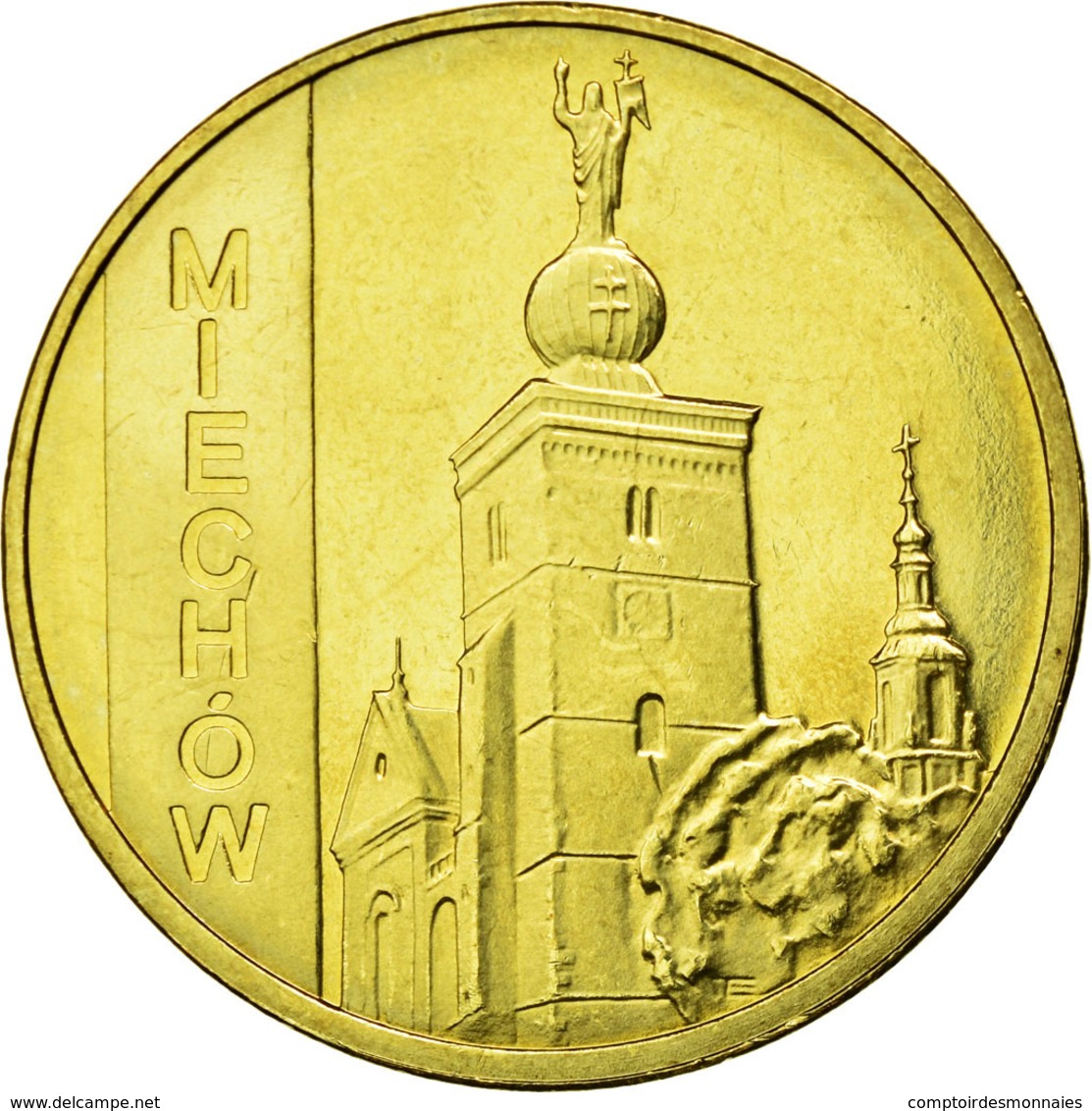 Monnaie, Pologne, City Of Miechow, 2 Zlote, 2010, Warsaw, TTB+, Laiton, KM:760 - Pologne