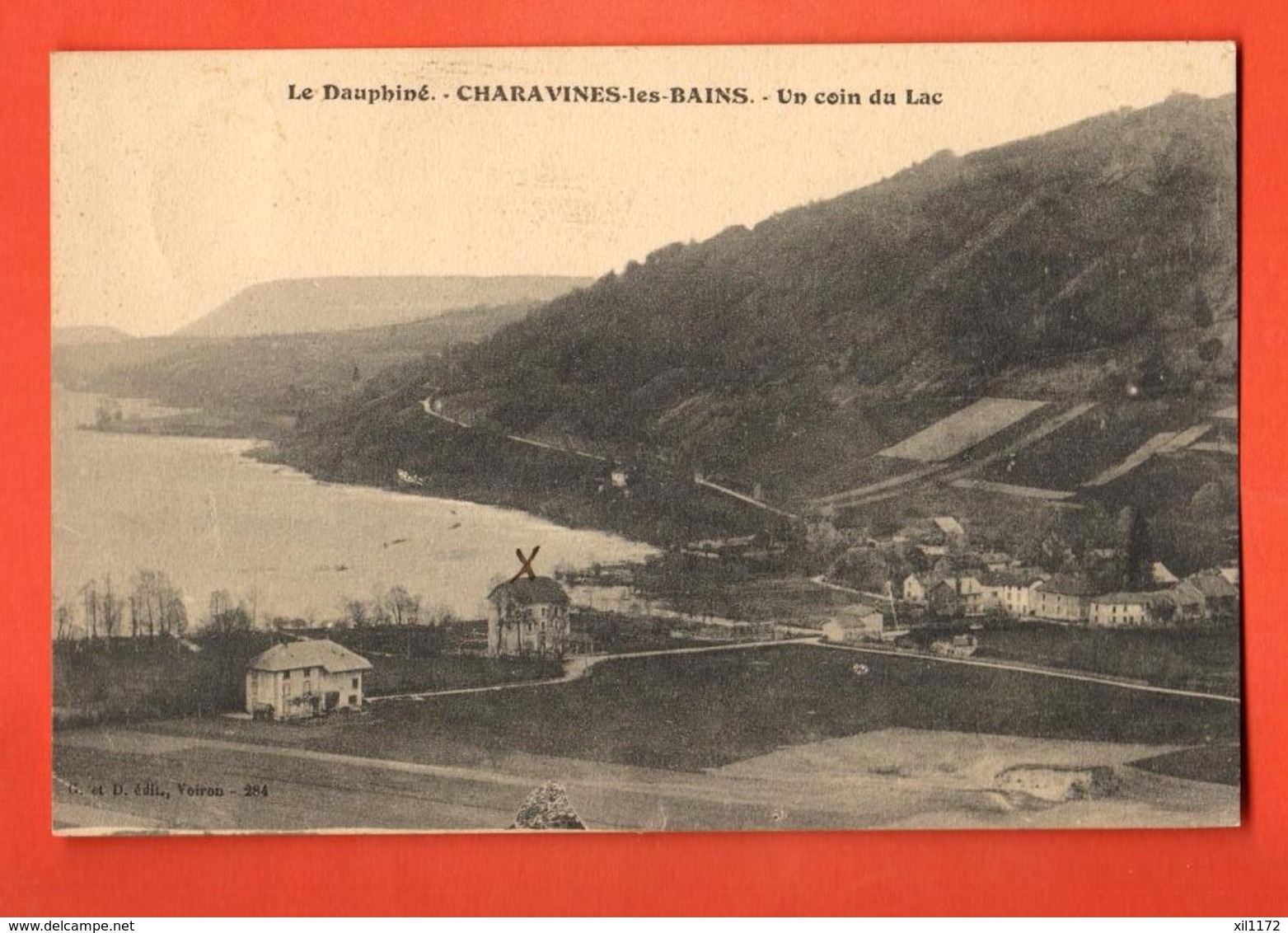 TRJ-24 Charavines Les Bains Un Coin Du Lac. Circulé En 1915 - Charavines