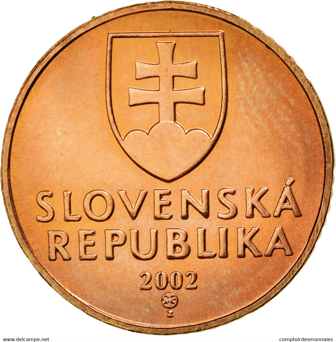 Monnaie, Slovaquie, 50 Halierov, 2002, TTB, Copper Plated Steel, KM:35 - Slowakei