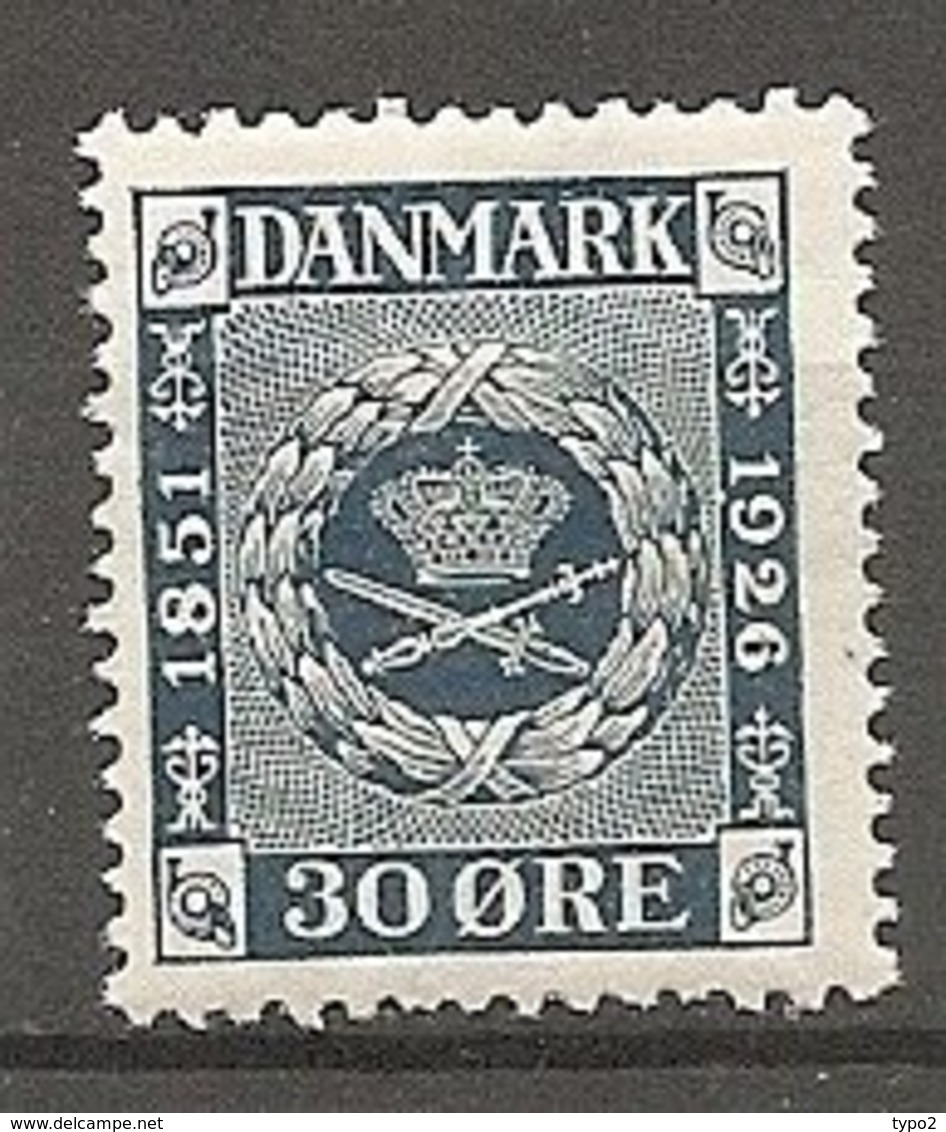 DK  Yv. N°  167  *  30o   Anniversaire Du Timbre   Cote  9  Euro BE   2 Scans - Ungebraucht