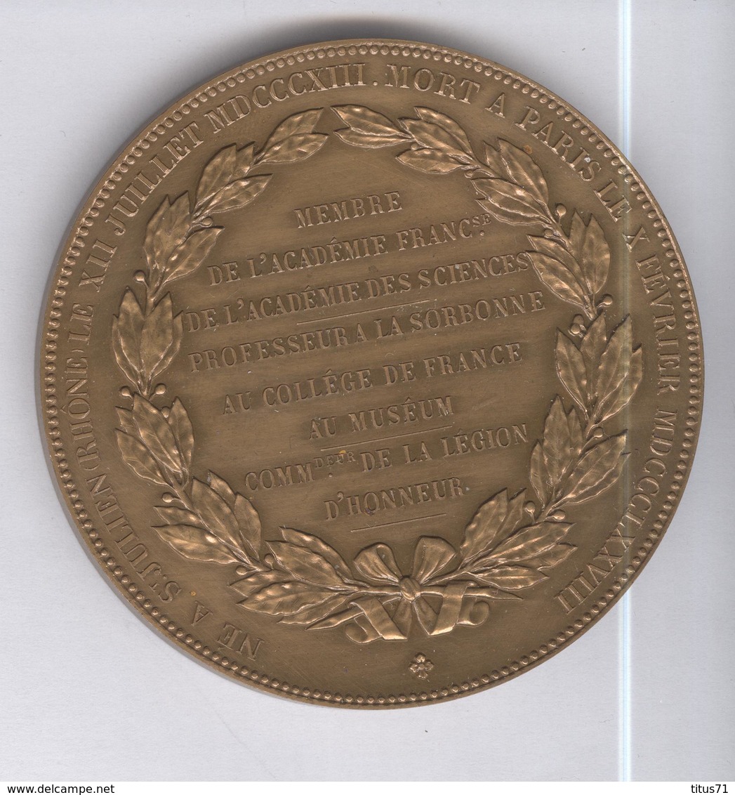 Médaille Claude Bernard - Membre Des Académies Française Et Des Sciences - Professeur à La Sorbonne... - Autres & Non Classés