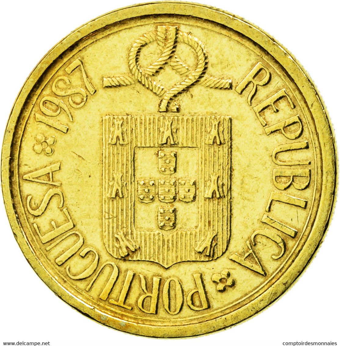 Monnaie, Portugal, 10 Escudos, 1987, Warsaw, TTB+, Nickel-brass, KM:633 - Pologne