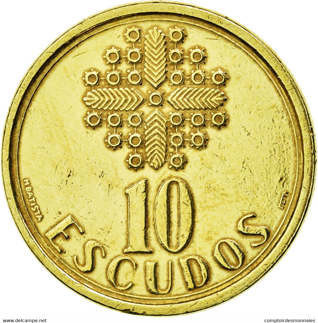 Monnaie, Portugal, 10 Escudos, 1987, Warsaw, TTB+, Nickel-brass, KM:633 - Pologne