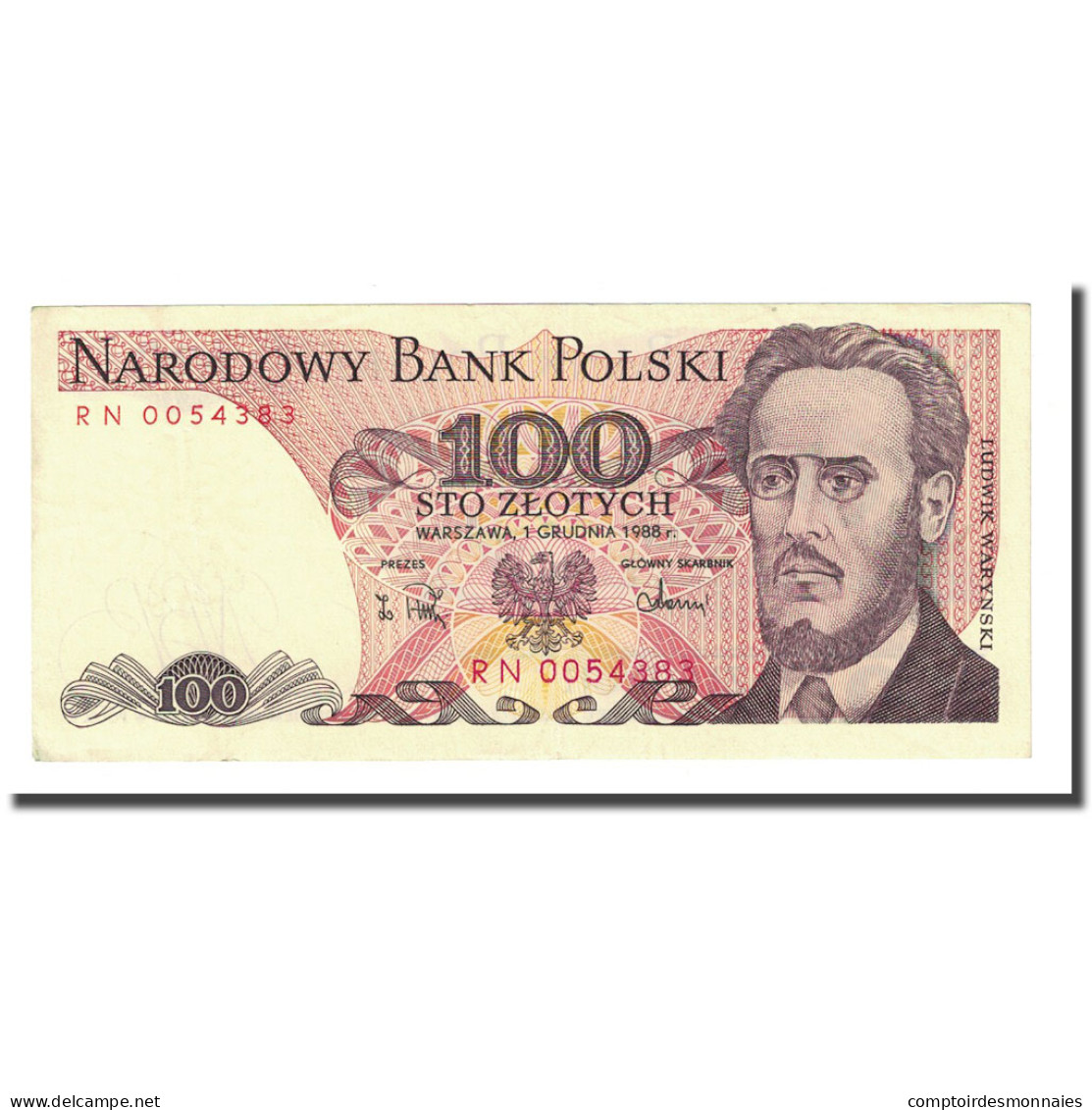 Billet, Pologne, 100 Zlotych, 1988-12-01, KM:143e, SPL - Pologne