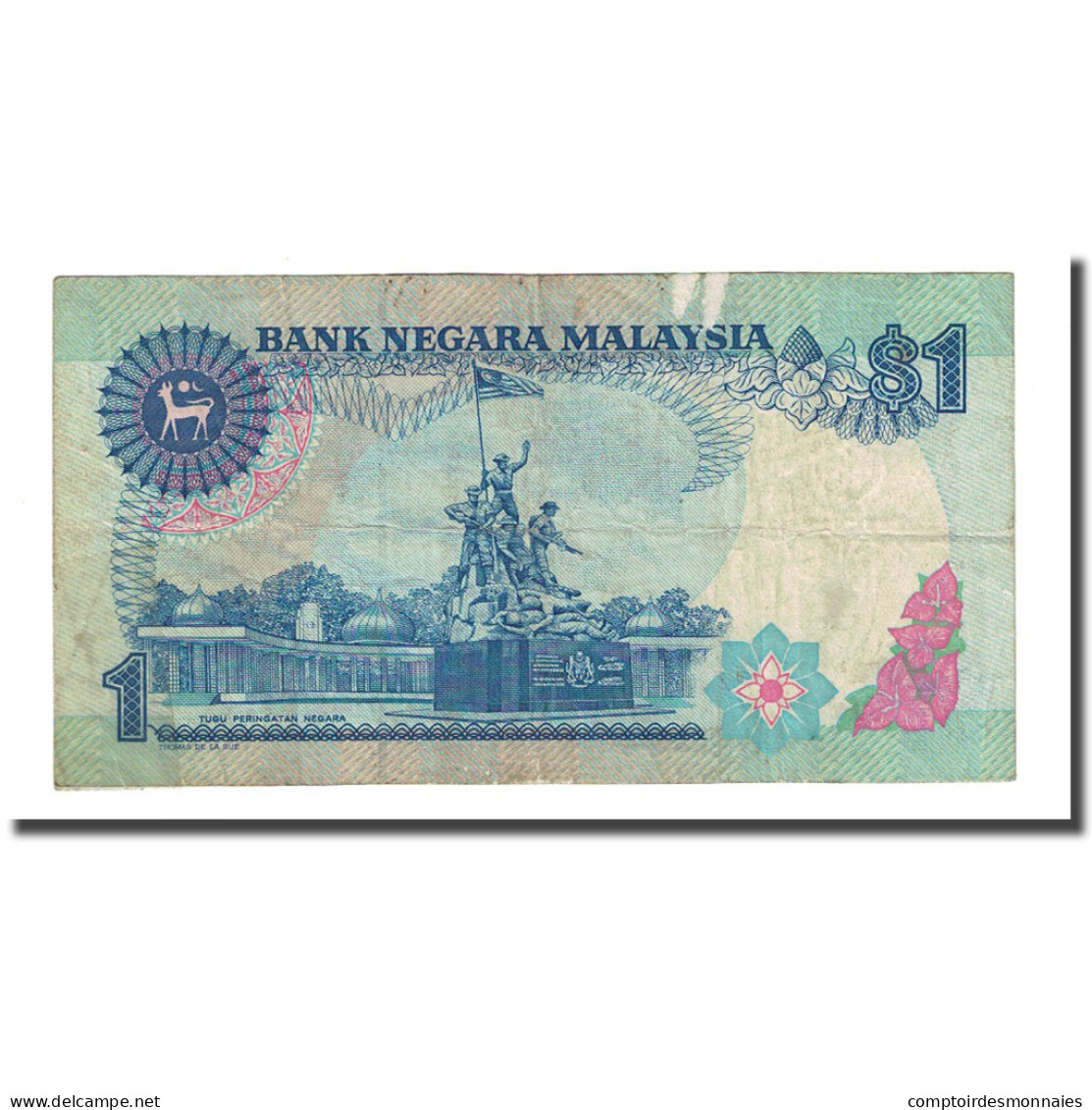 Billet, Malaysie, 1 Ringgit, Undated (1989), KM:27b, TTB - Malaysia