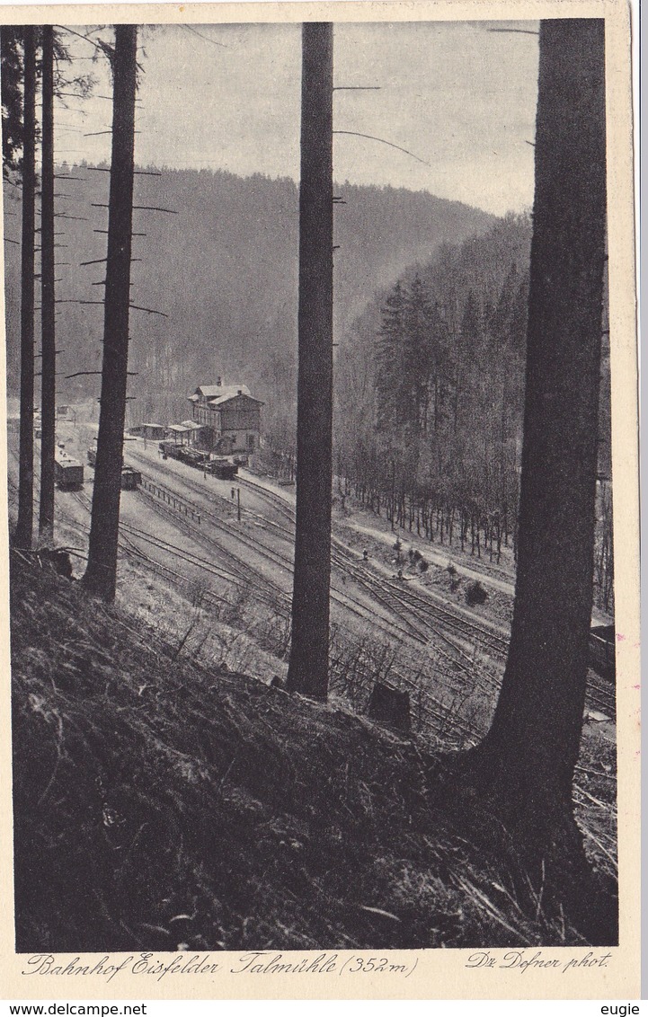 974/ Bahnhof Eisfelder Talmühle, Dr Dofner Phot., Nordhausen-Wernigeroder Eisenbahn - Nordhausen