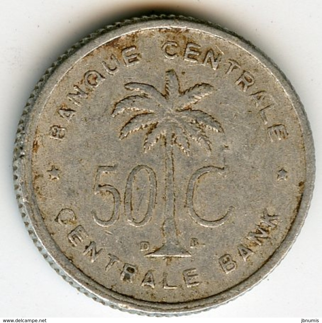 Congo Ruanda 50 Centimes 1955 KM 2 - 1951-1960: Baudouin I