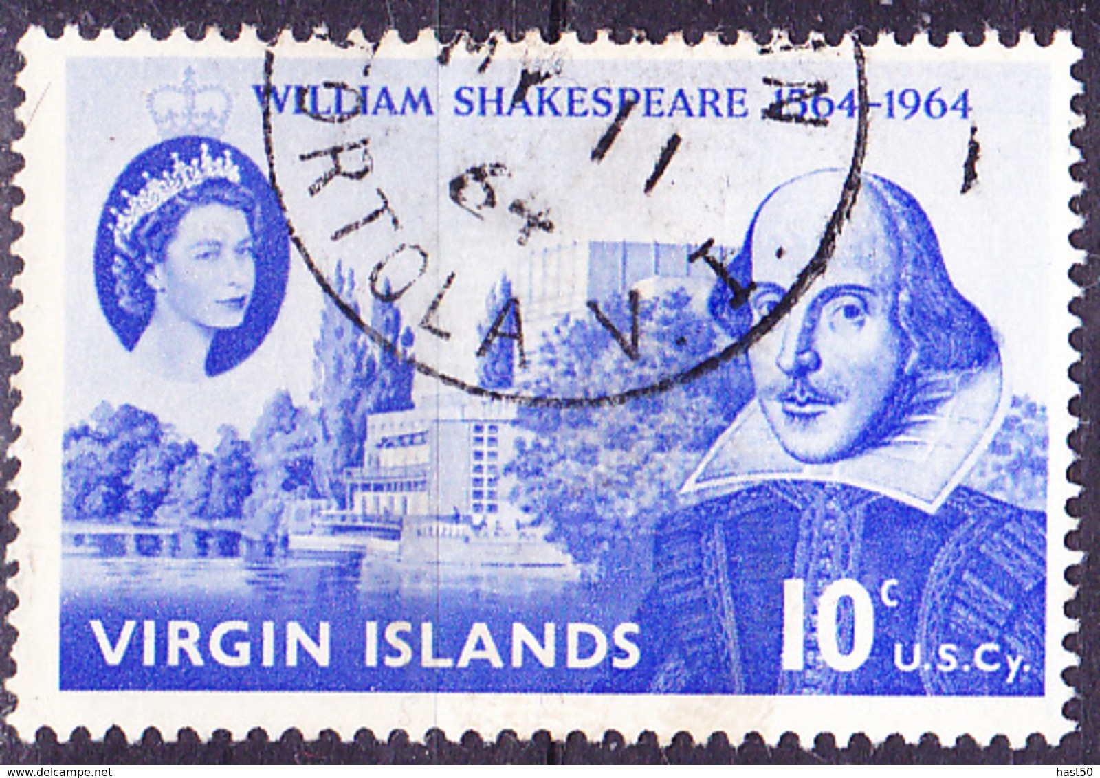 Jungferninseln - 400. Geburtstag Von William Shakespeare (Mi.Nr.: 139) 1964 - Gest Used Obl - Iles Vièrges Britanniques