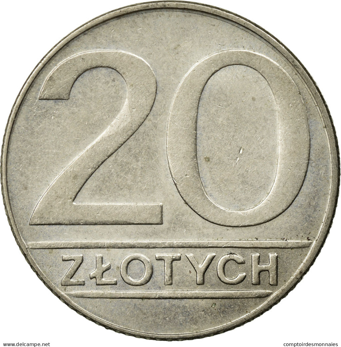 Monnaie, Pologne, 20 Zlotych, 1989, Warsaw, TTB, Copper-nickel, KM:153.2 - Pologne