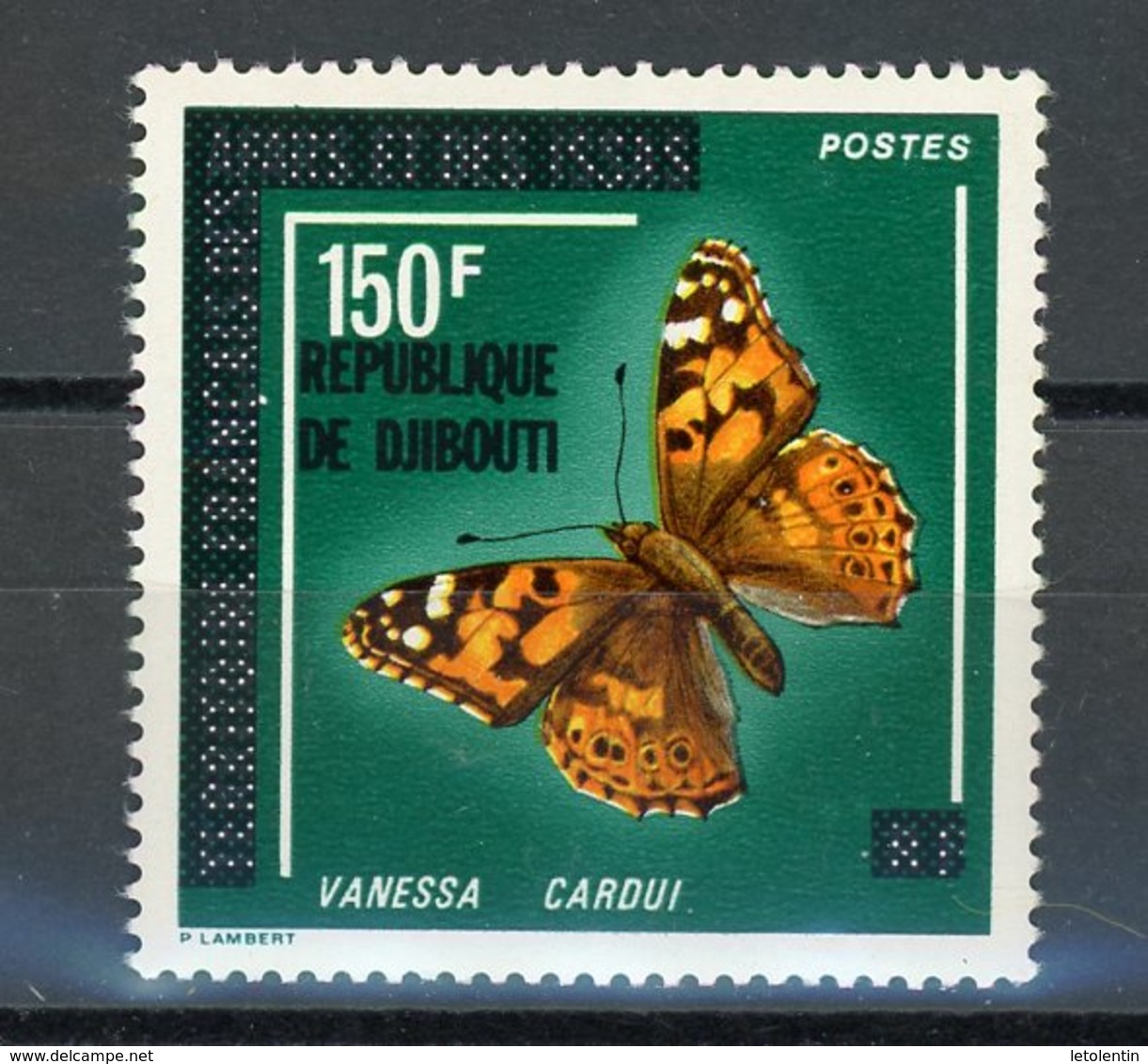 DJIBOUTI : PAPILLON -  N° Yvert  455 ** - Djibouti (1977-...)