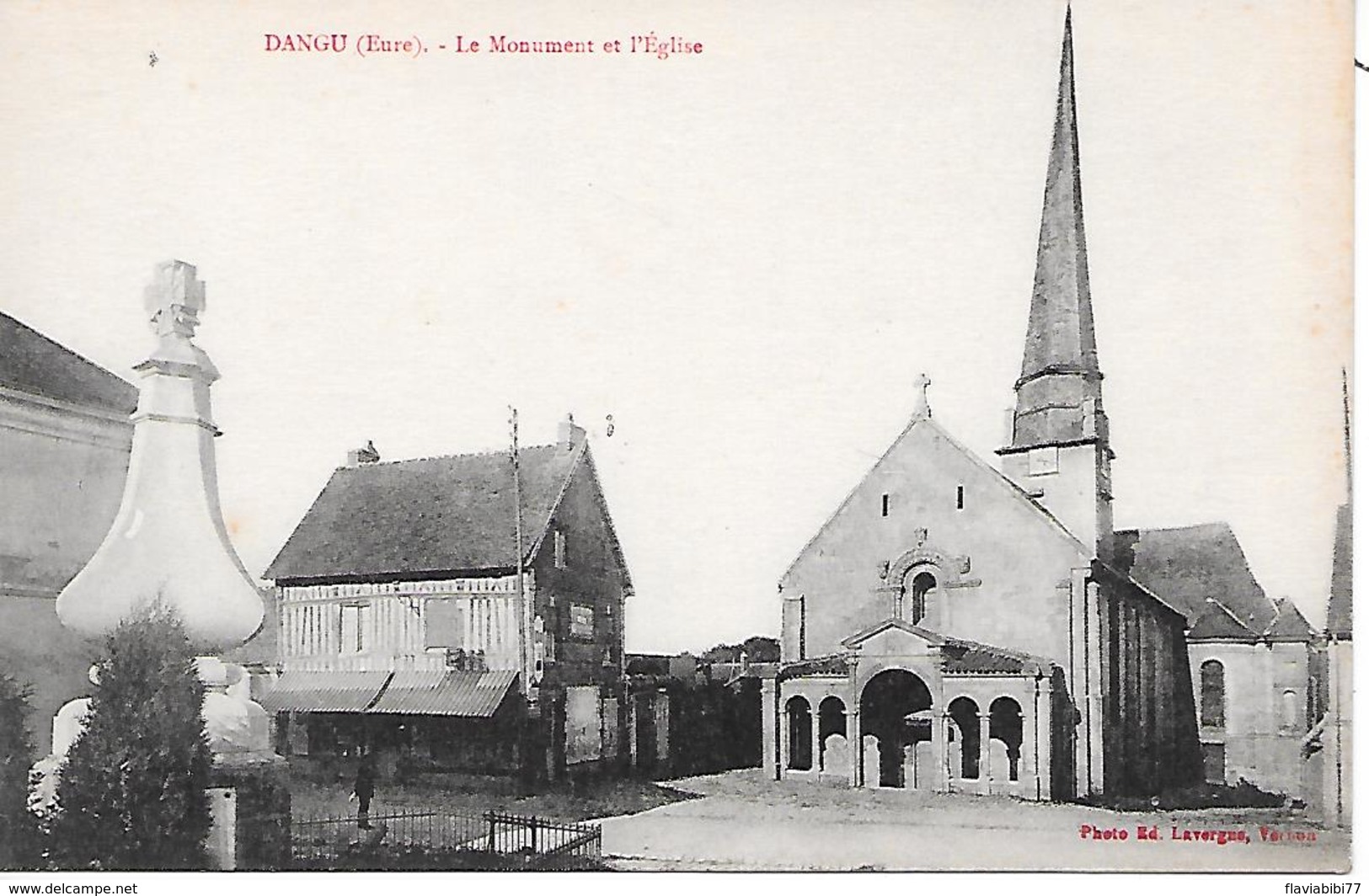 DANGU - ( 27 ) -  Le Monument Et L'eglise - Dangu