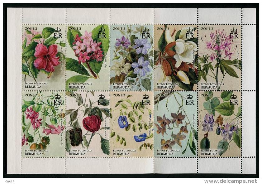 BERMUDA 2015 - Fleurs Des Iles Bermuda - 10 Val En Carnet Neufs // Mnh Booklet Of 10 Stamps - Bermudes