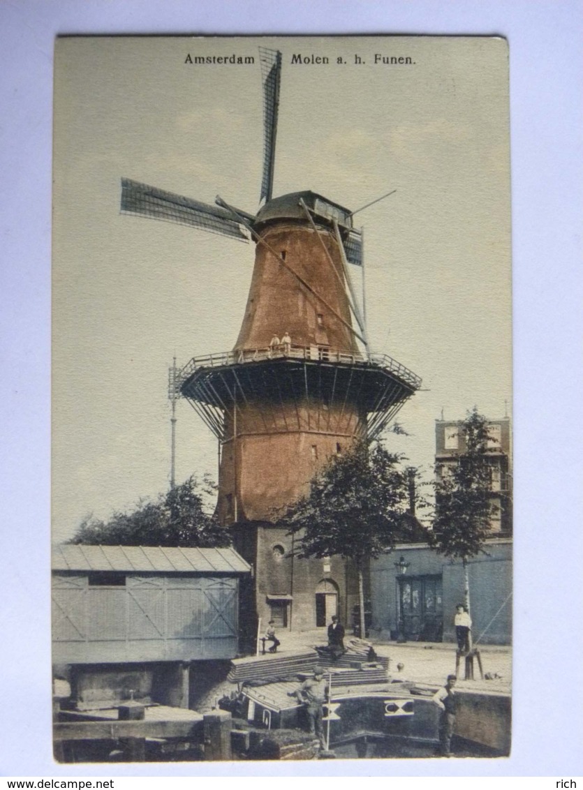 CPA - PAYS BAS - AMSTERDAM - Molen A.h. Funen - Amsterdam