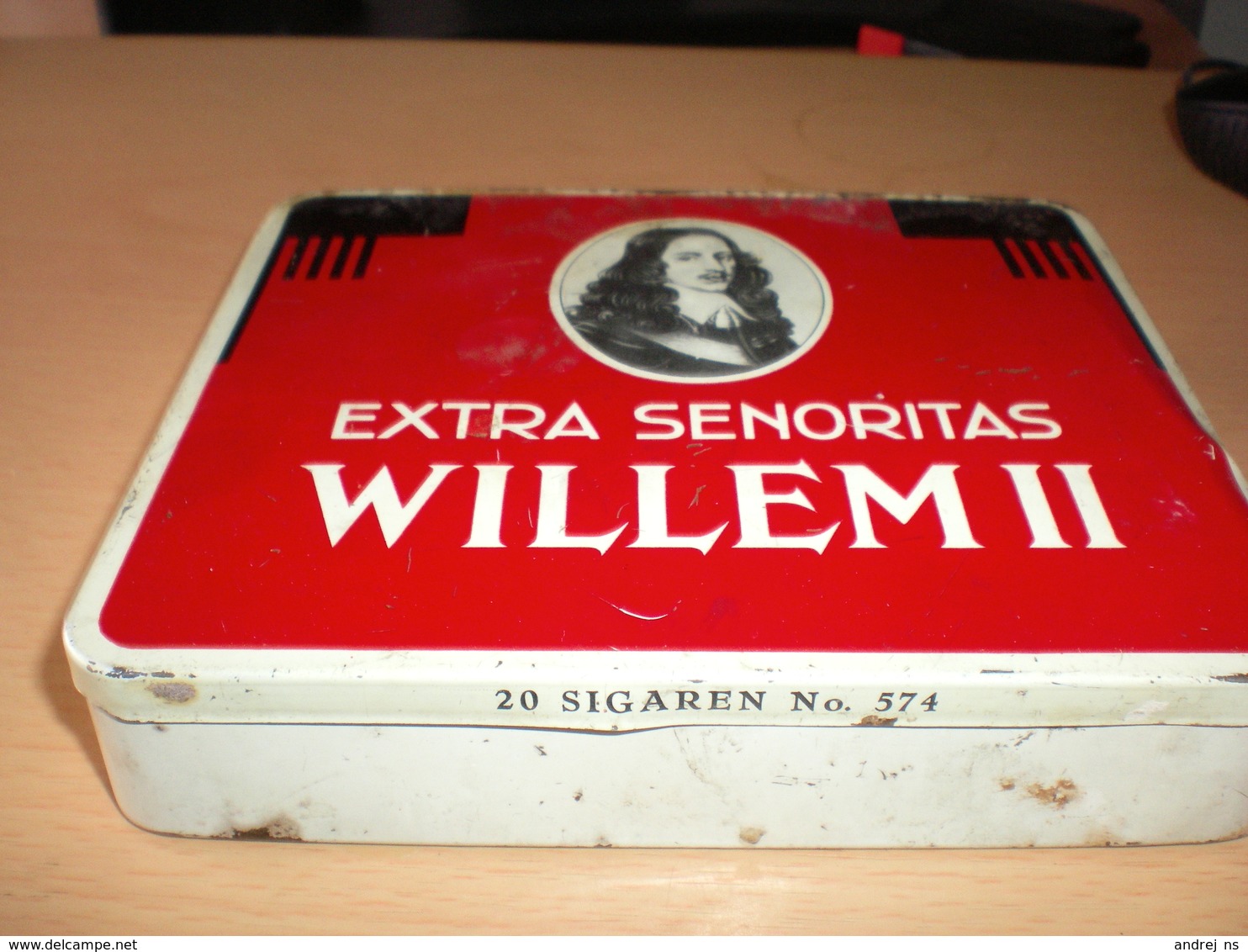 Extra Senoritas Willem II 20 Sigaren No 574  Valkenswaard Holland - Boites à Tabac Vides