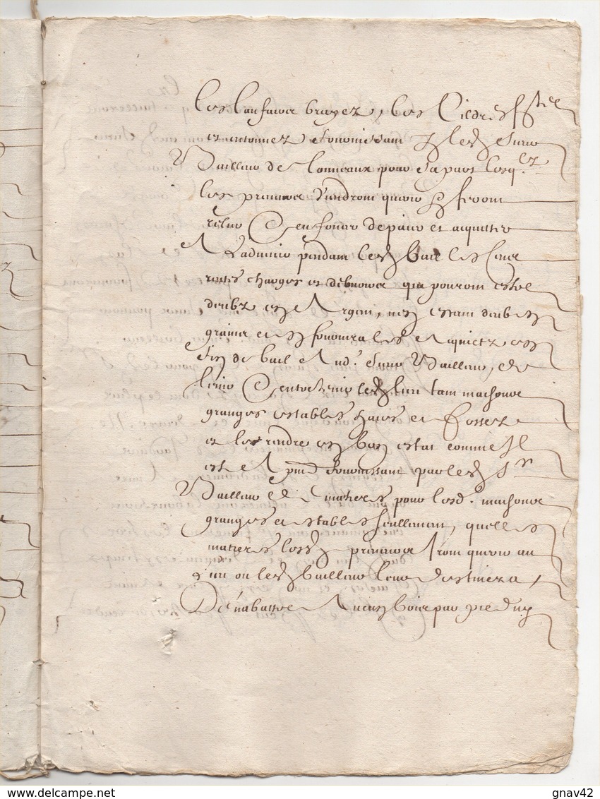 Vieux Papier De 1662 De 8 Pages - Manuscrits