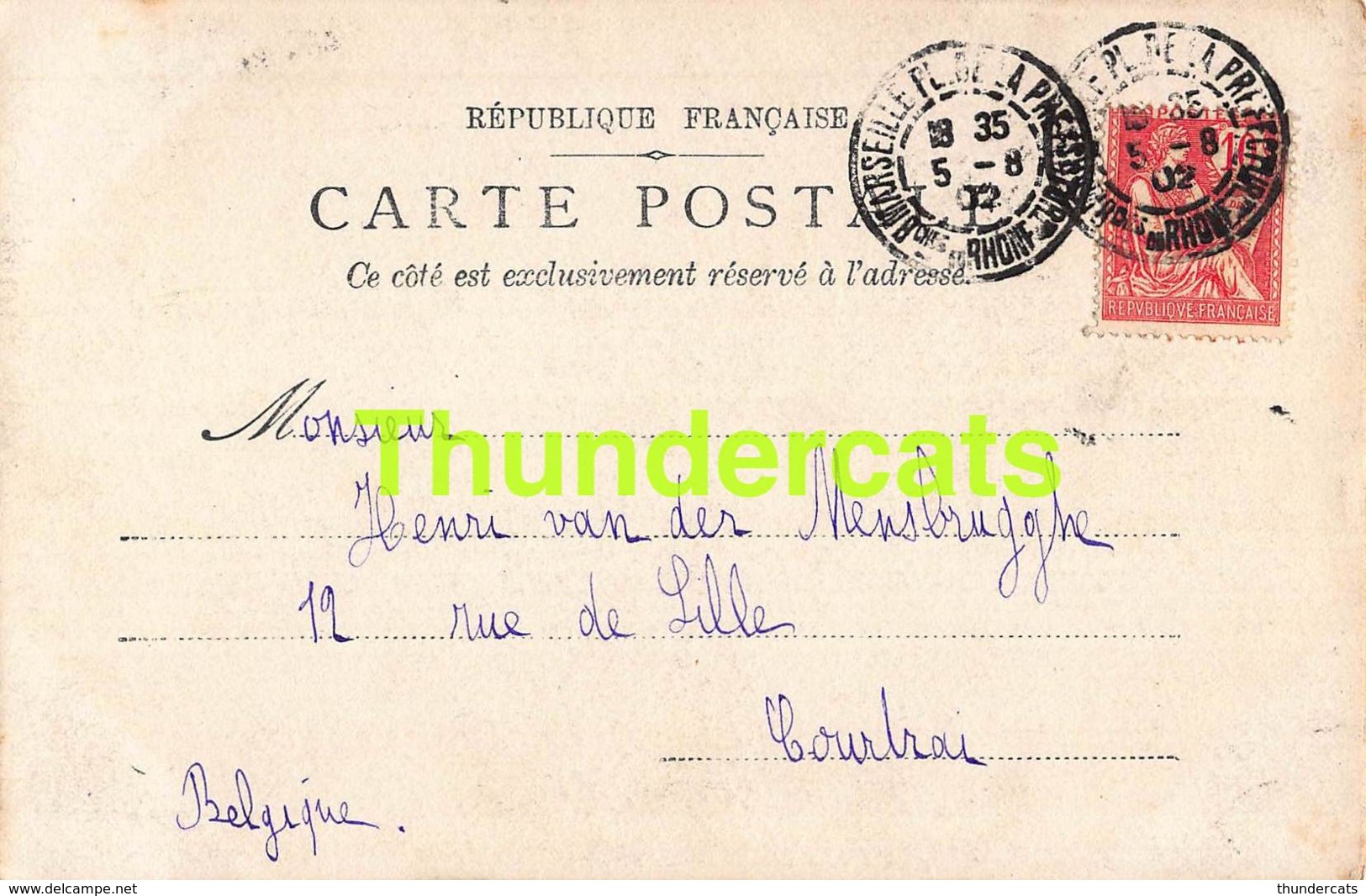 CPA 13 CARTE DE PHOTO MARSEILLE CHATEAU VILLA - Parks