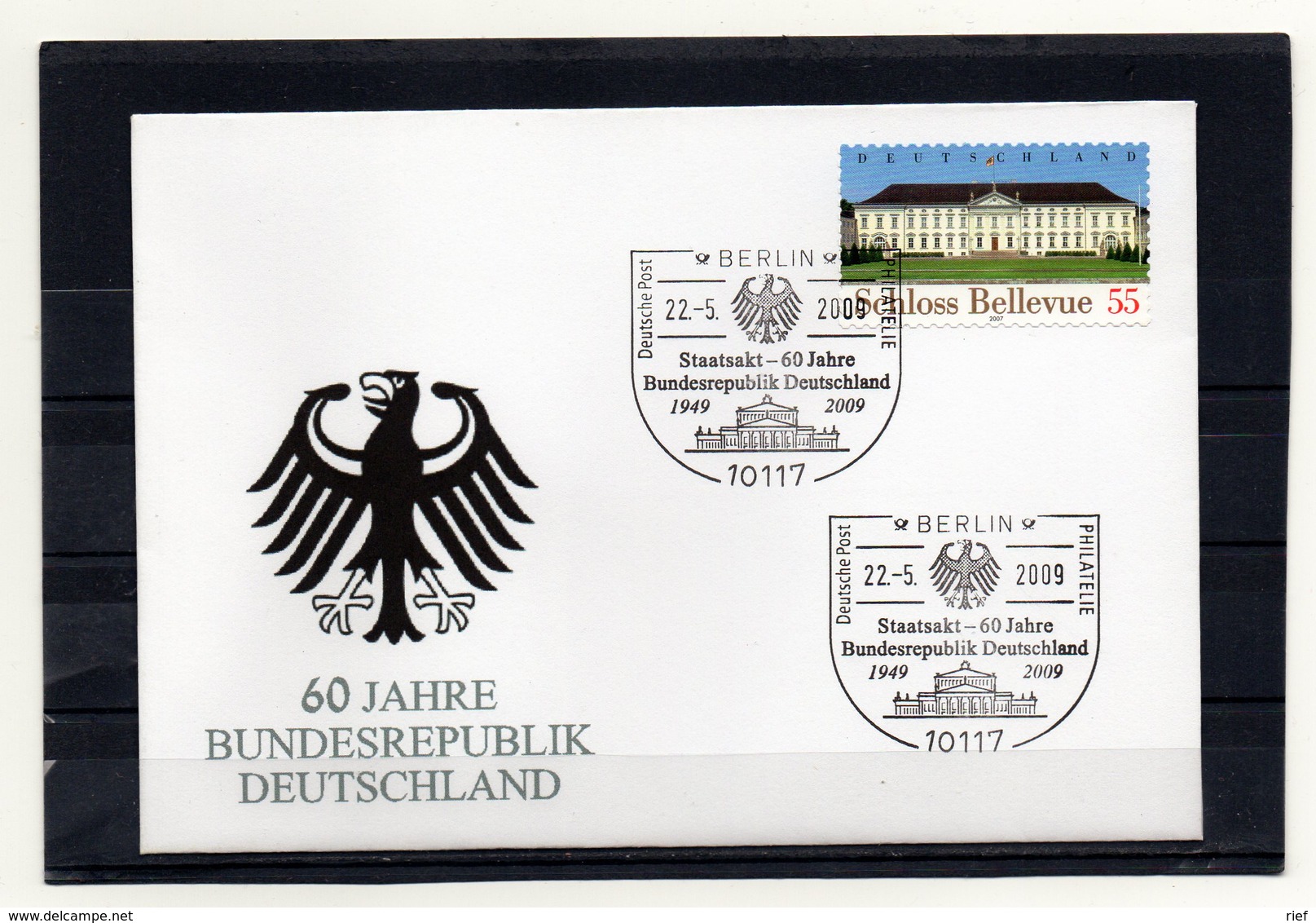 BRD, 2009, Brief Mit Michel 2604 Und Sonderstempel, 60 Jahre Bundesrepublik Deutschland - Andere & Zonder Classificatie