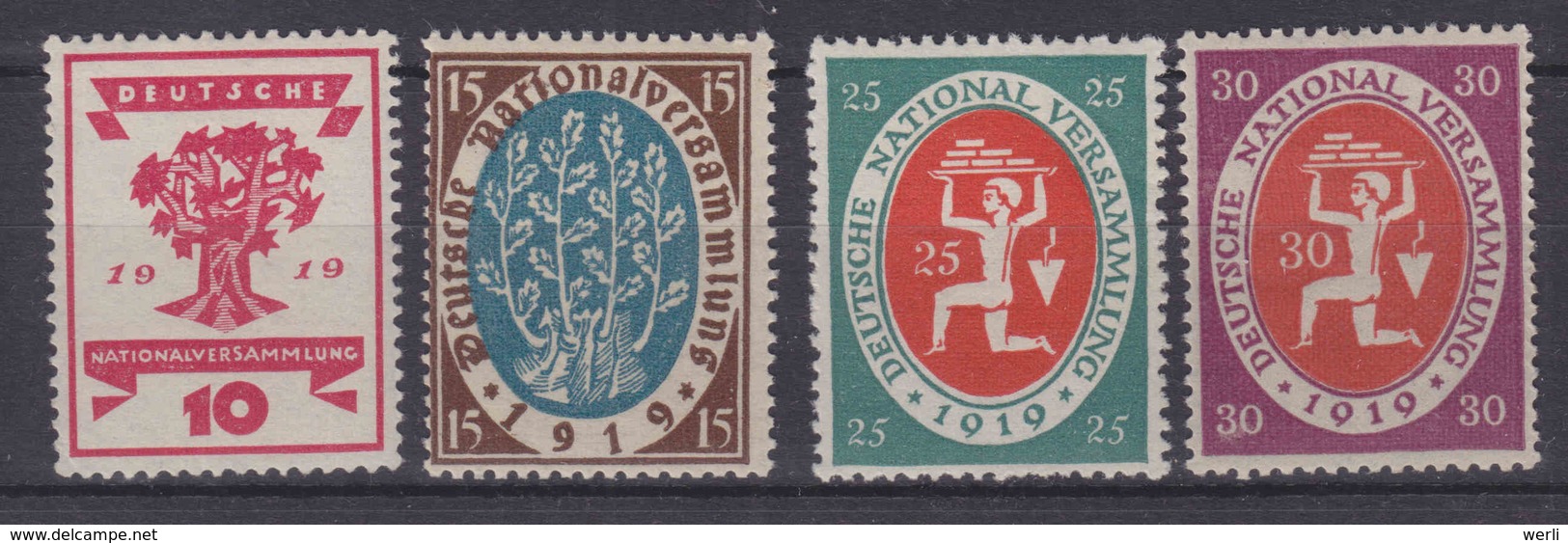 DR MiNr. 107-110 ** - Unused Stamps