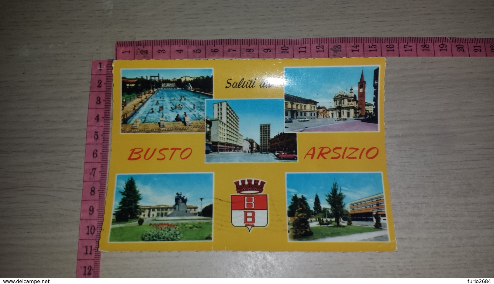 C-66354 SALUTI DA BUSTO ARSIZIO PANORAMA VARIE VEDUTE - Busto Arsizio