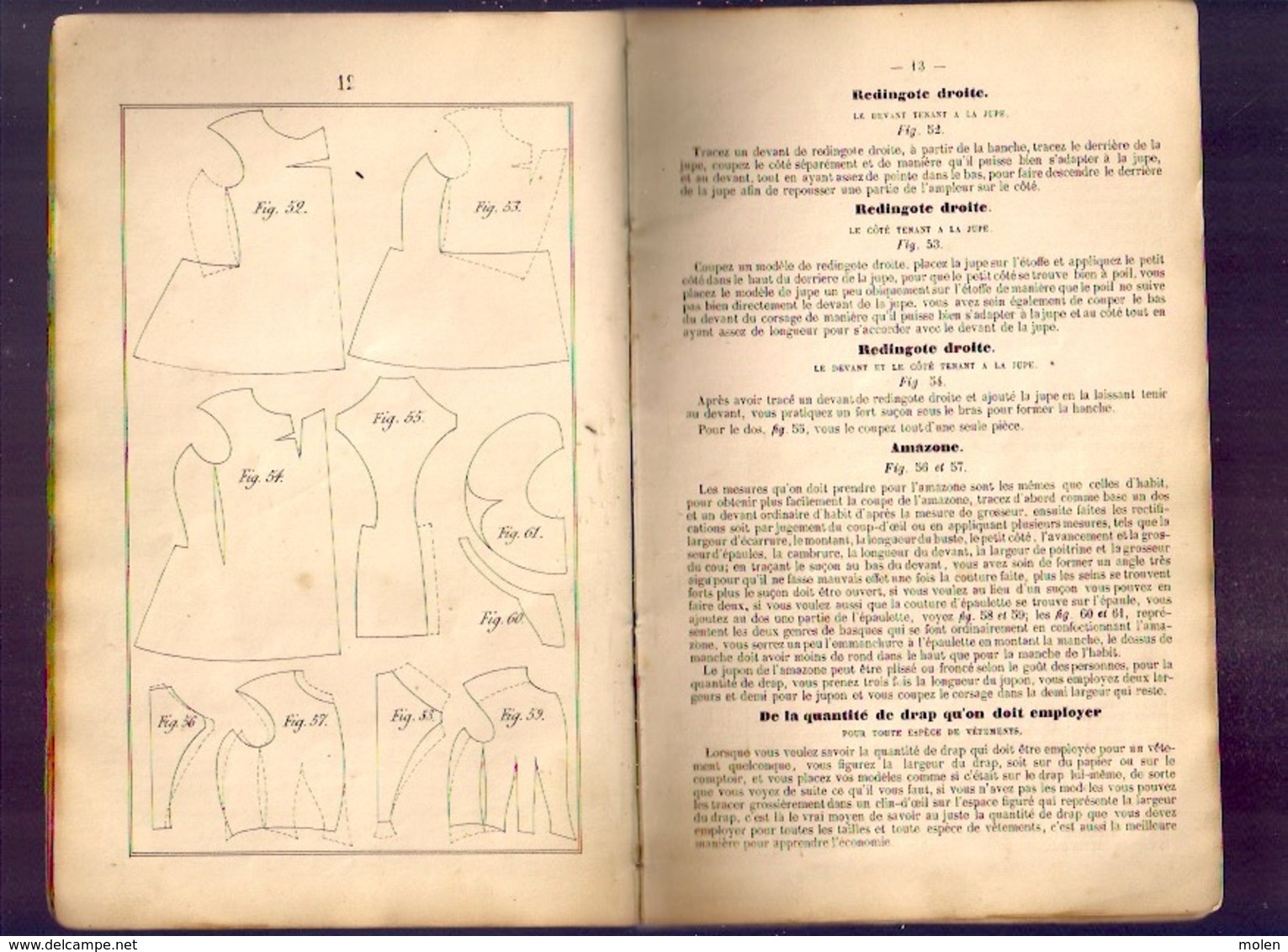 Véritable Théorie De L' ART DU TAILLEUR 48pp ©1856 Histoire MODE Ancienne Livre Vêtements KLEERMAKER ANTIQUARIAAT Z411 - 1801-1900