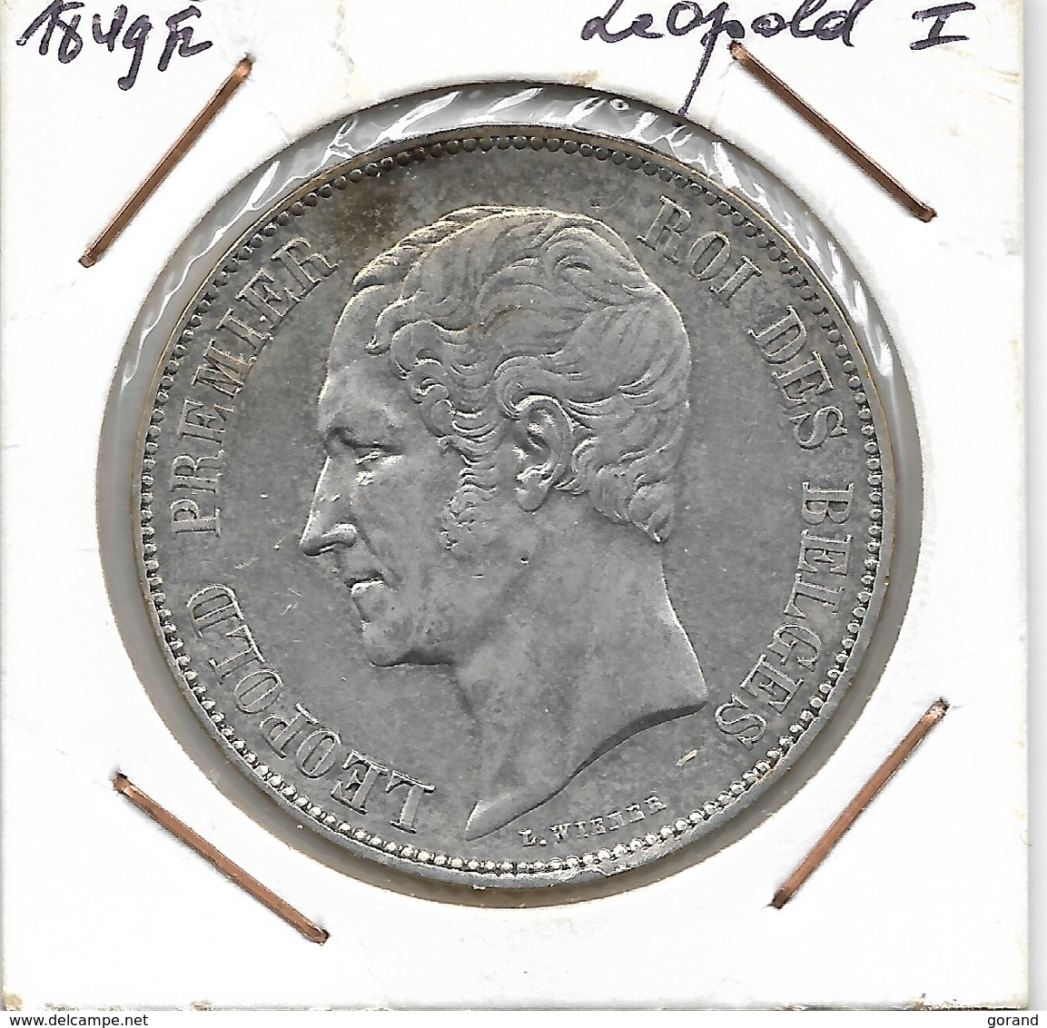 LEOPOLD 1 - 5 FRANK 1849 - 5 Francs