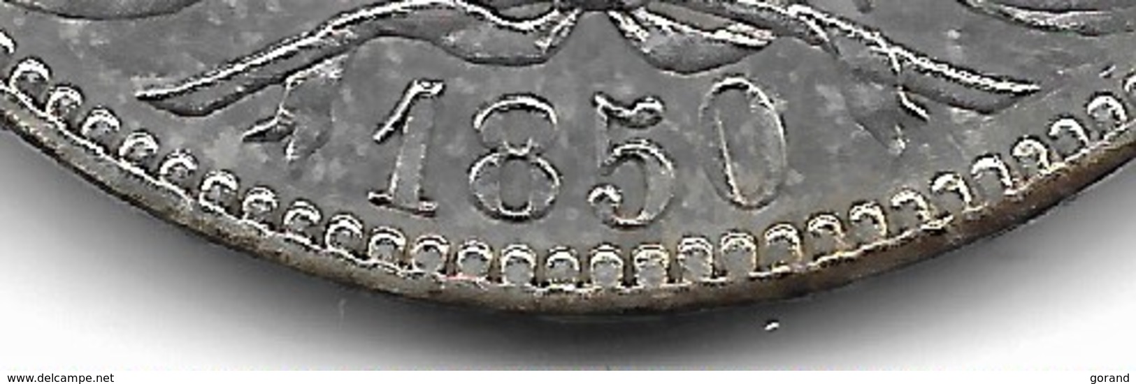 LEOPOLD 1 - 5 FRANK 1850 - 5 Francs