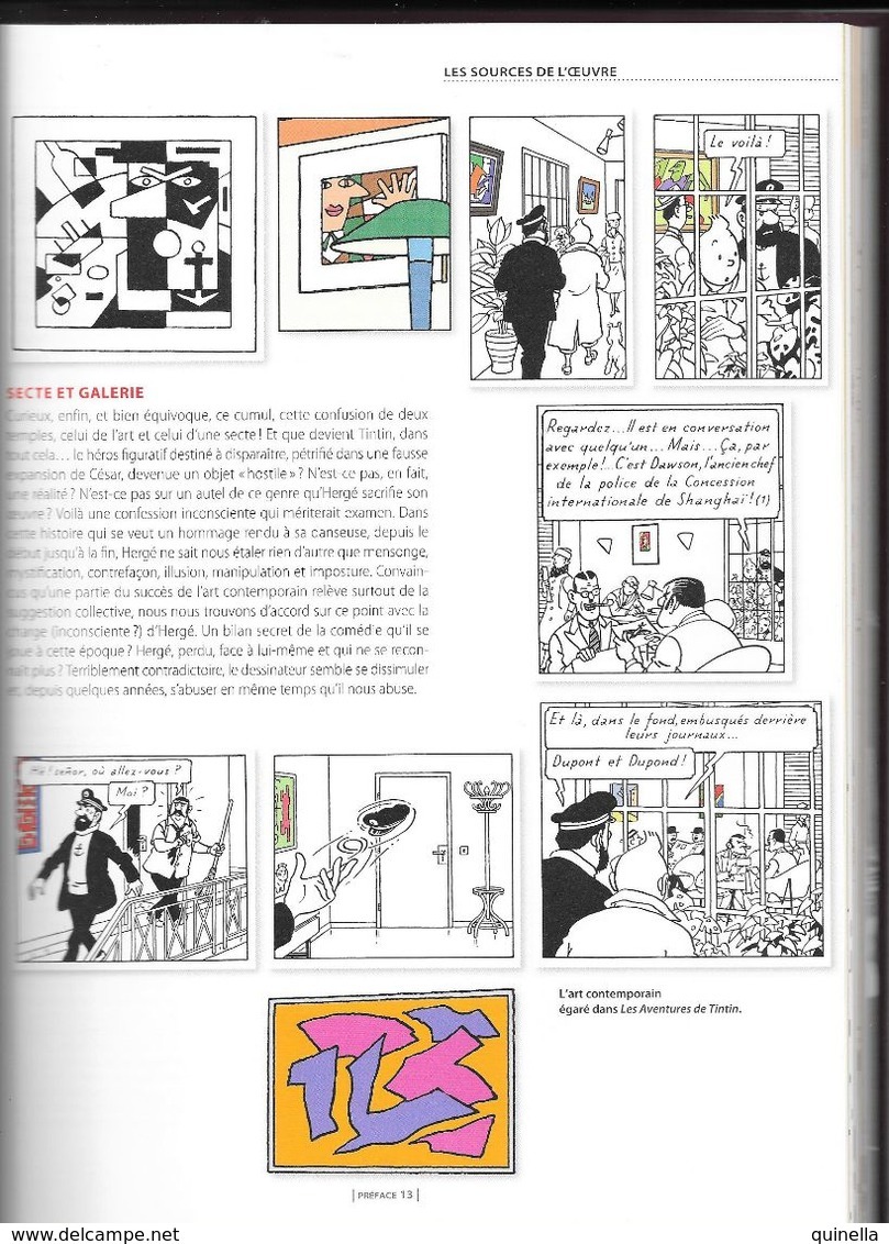Tintin    Livre avec ,  Les archives Tintin avec " L'Alpha - Art " 120 pages  ( voir scan pour détailles )