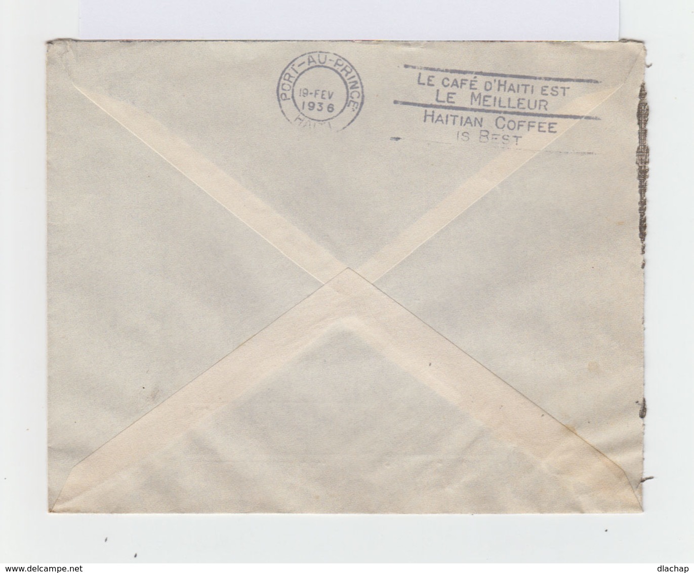 Sur Envelppe Paire De 5 C Verts République D'Haïti. CAD St Marc Haïti 1936. (1015x) - Haïti