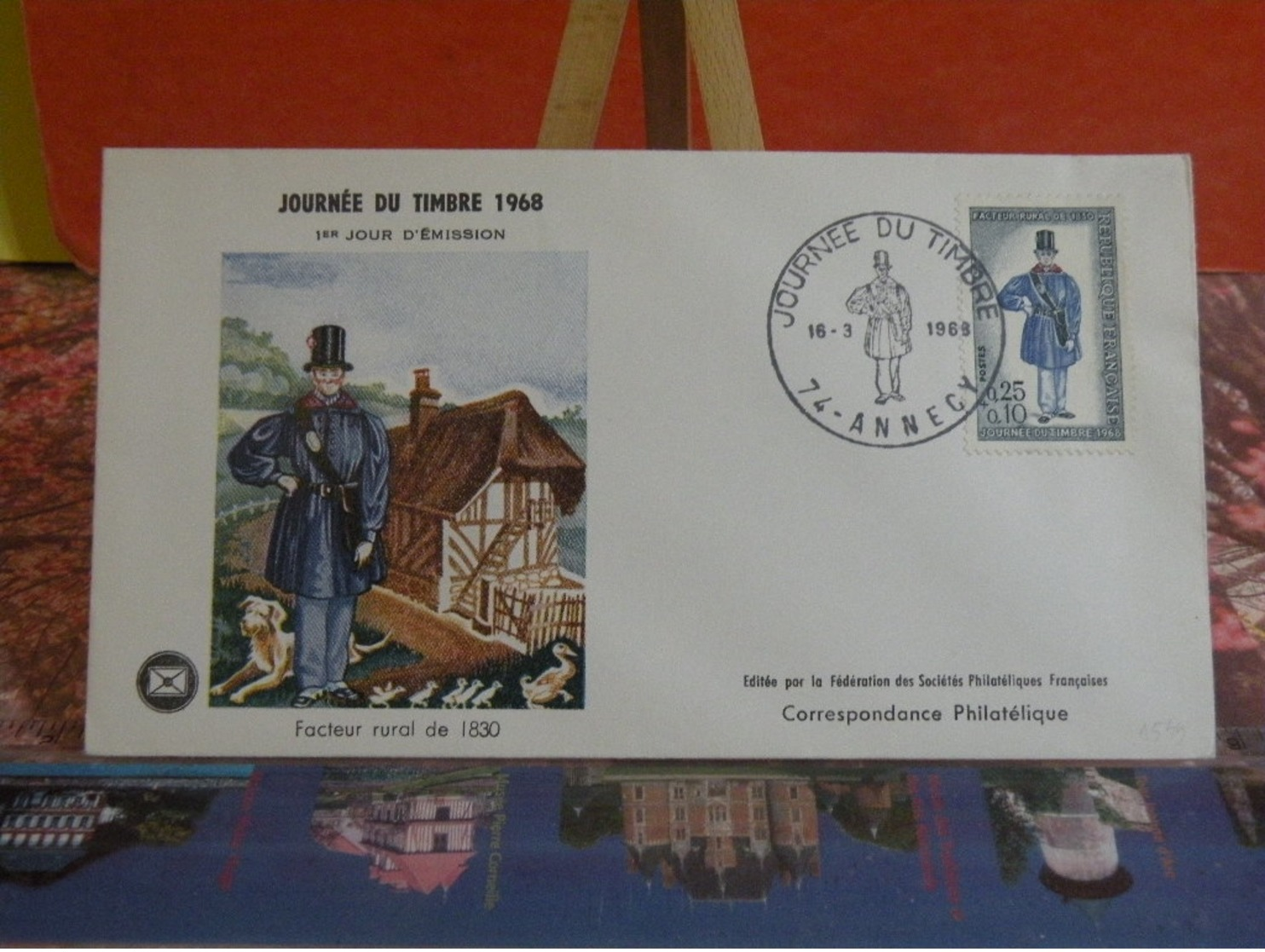 Journée Du Timbre 1968 (74) Annecy - 16.3.1968 FDC 1er Jour - Coté 3€ - 1960-1969