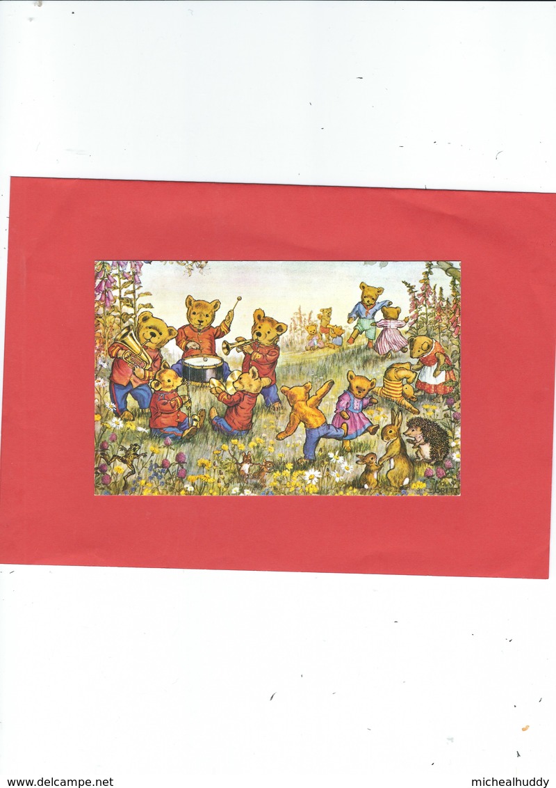 MEDICI PUBLISHED MOLLY BRETT TEDDY BEAR BAND  CARD NO PK 422   PROBALLY PUBLISHED IN THE 60S - Contemporary (from 1950)