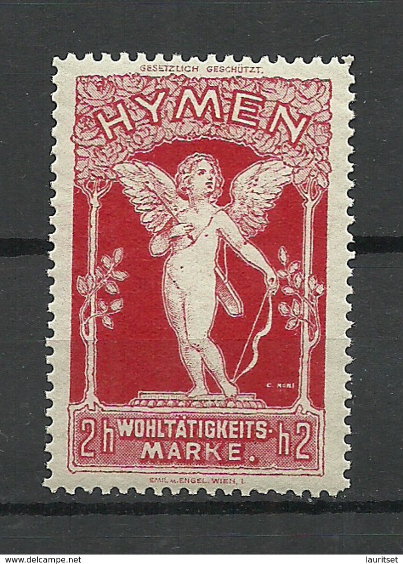 AUSTRIA Österreich Ca 1910 HYMEN Wohltätigkeitsmarke Engel Angel Vignette Spendemarke Charity MNH - Vignetten (Erinnophilie)