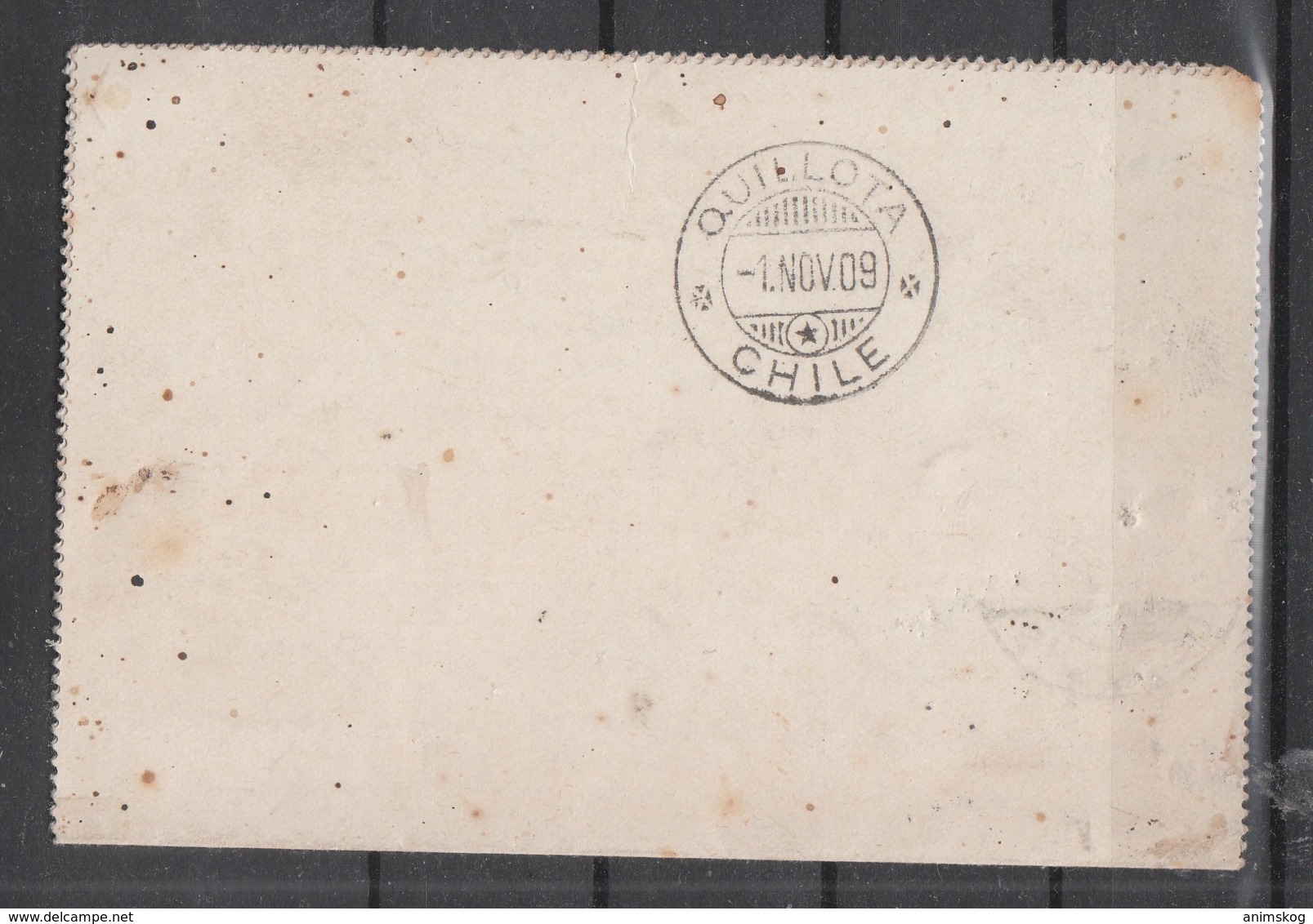 Chile 1909, Memorandum Postage, Gelaufen / Chile 1909, Memorandum Postage, Postally Used - Chile