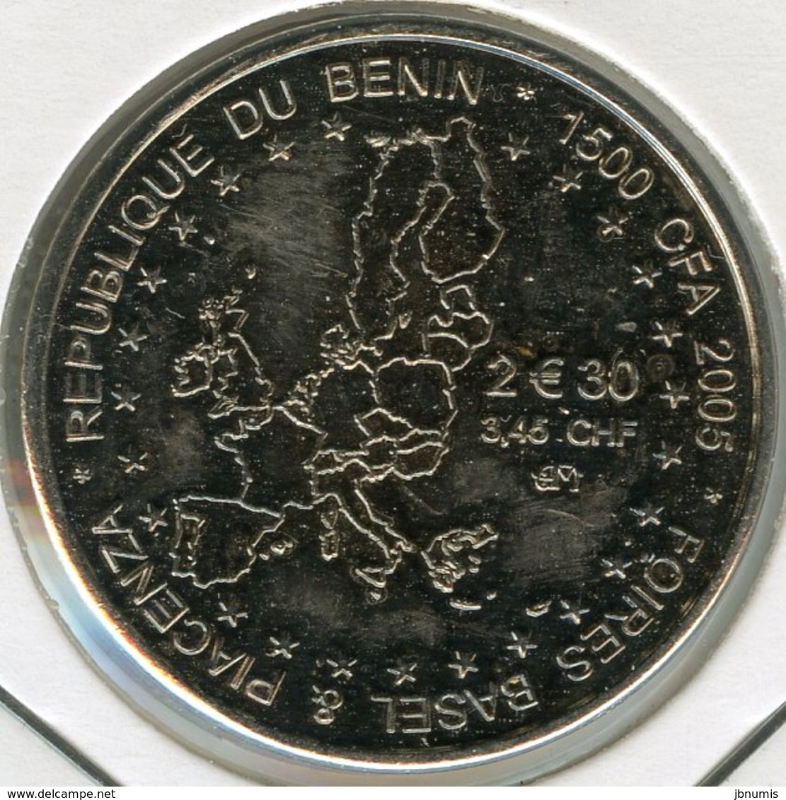 Benin 1500 CFA Francs 2005 1 Africa IDAO Elephant / Europe UNC - Benin