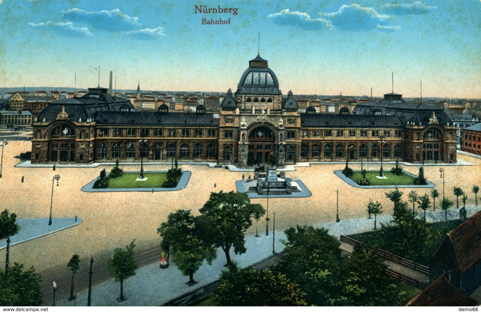 Nuernberg Nürnberg Nuremberg  Allemagne Deutschland Germany Bavière La Gare Belle Chromolitho - Nuernberg