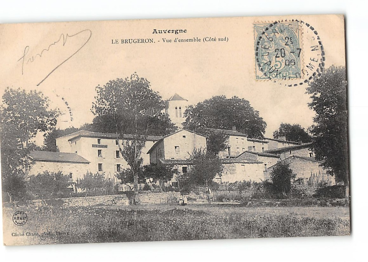 CPA 63 Le Brugeron Vue D'ensemble Coté Sud - Sonstige & Ohne Zuordnung