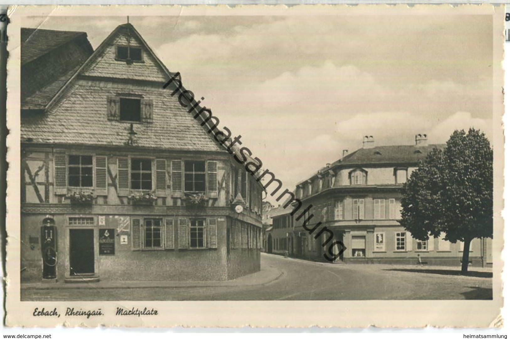 Erbach - Marktplatz - Foto-AK - Verlag Franckh Stuttgart - Eltville