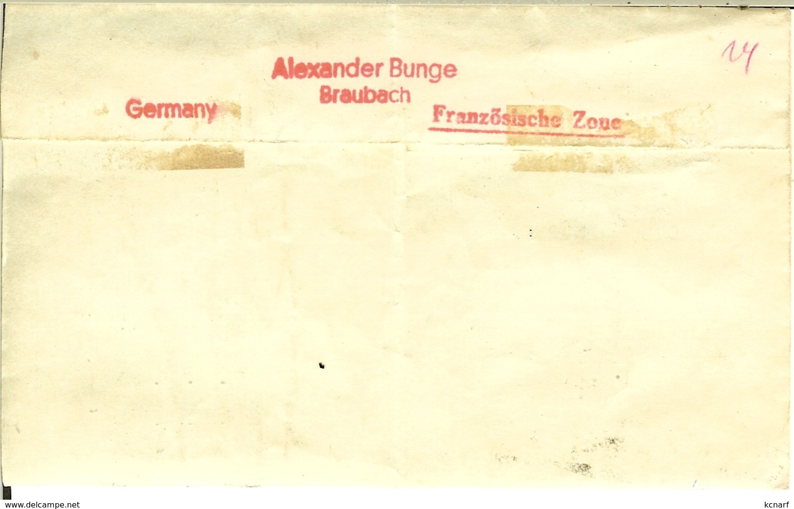 Recommandé Einschreiben 1948  Französische Zone  De NIEDERSPAY ( Braubach  ) Pour AUBEL ( Belgique / Belgien ). - Autres & Non Classés