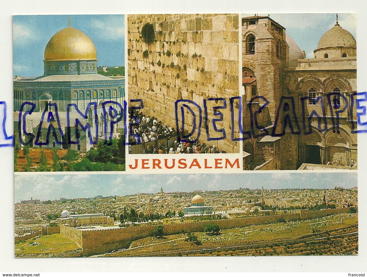 Israël. Jérusalem. Carte Mosaïque (multivues). Copyright By Palphot Ltd - Israel