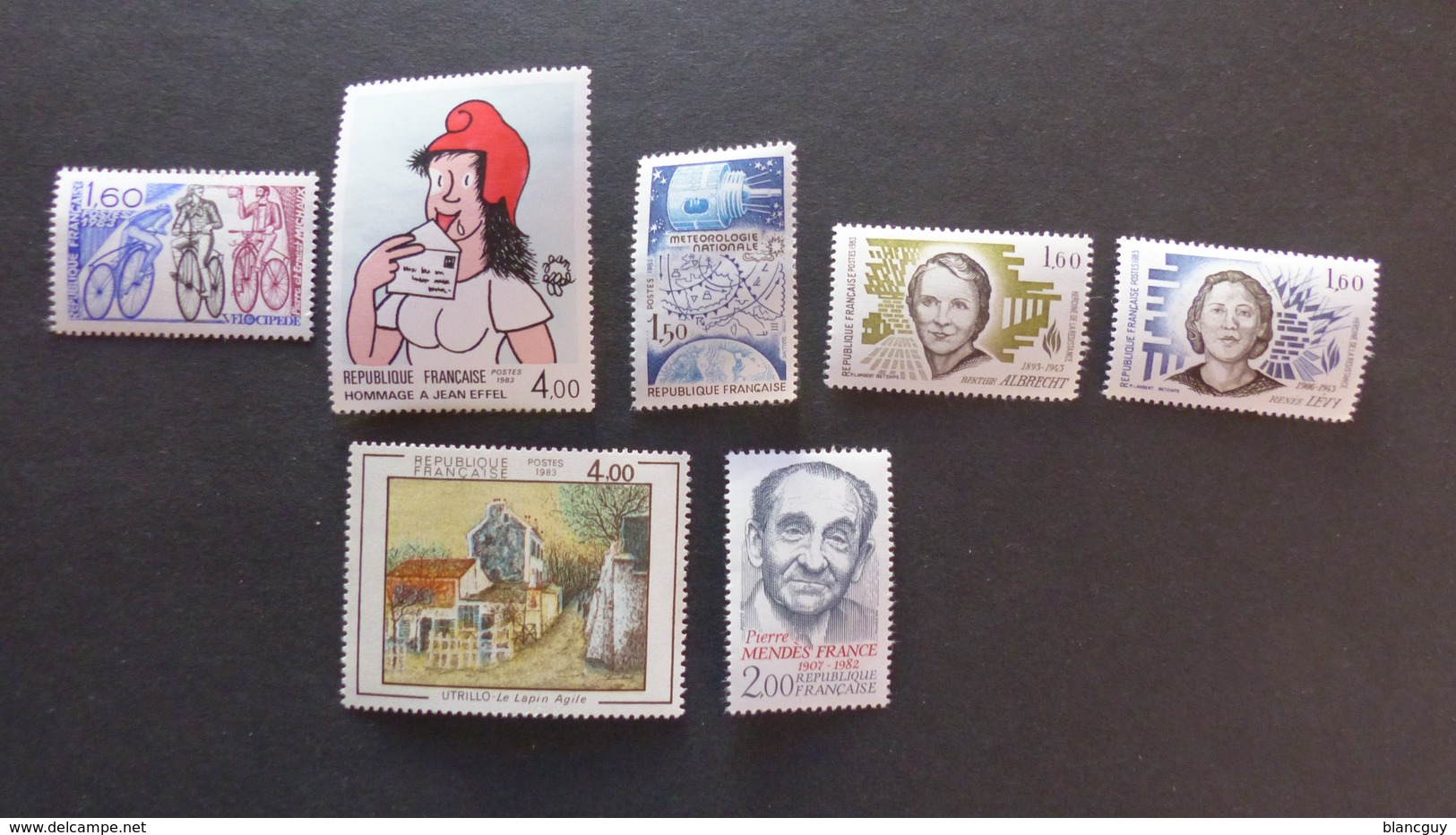 FRANCE - Année 1983 - 40 Timbres ** Neuf Sans Charnière Tous Différents - Lots & Kiloware (mixtures) - Max. 999 Stamps