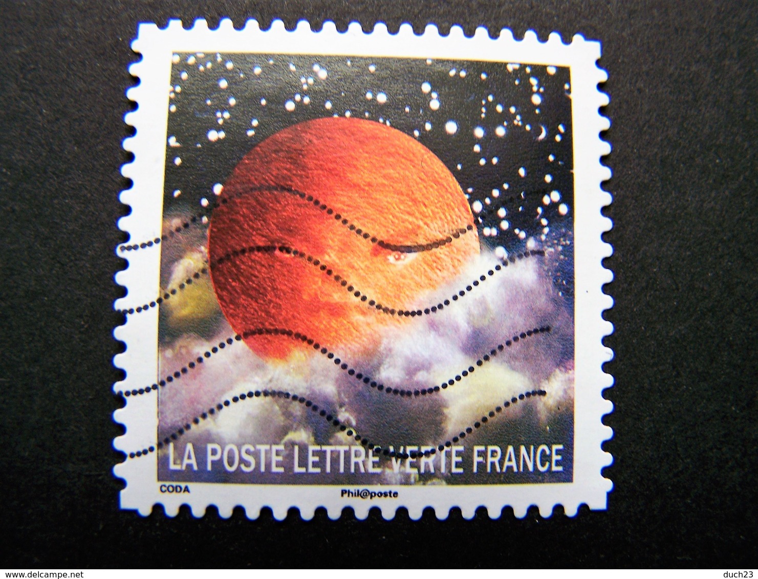 N°1332 PLANETE MARS OBLITERE ANNEE 2016 SERIE DU CARNET CORRESPONDANCES PLANETAIRES AUTOCOLLANT ADHESIF - Oblitérés