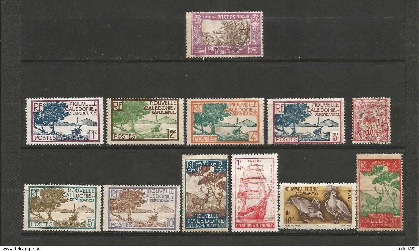 NOUVELLE CALEDONIE ET DEPENDANCES  1 Lot De 12 Timbres Oblitérés Et Neufs - Collections (sans Albums)