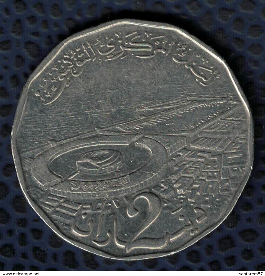 Tunisie 2013 Pièce De Monnaie Coin 2 Dinars Tunisiens Arbre 2013 - 1434 SU - Tunisie