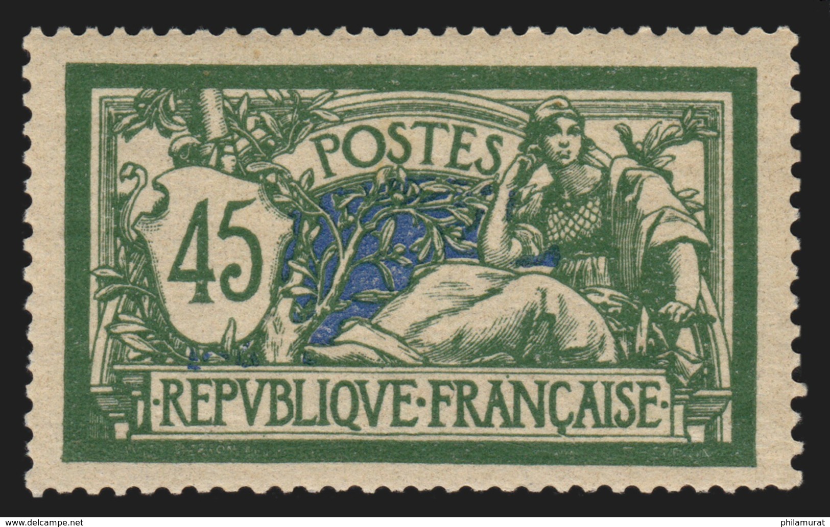 N°143, Merson 45c Vert Et Bleu, Neuf ** Sans Charnière COTE 120 € - TB - Neufs