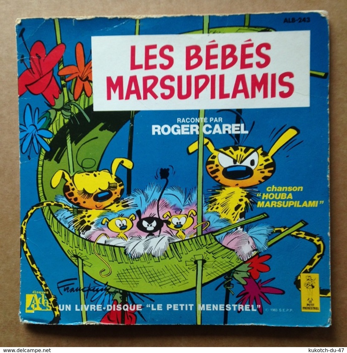 Spirou - Livre-disque Vinyle 45 Tours - Les Bébés Marsupilamis (1983) - Disques & CD