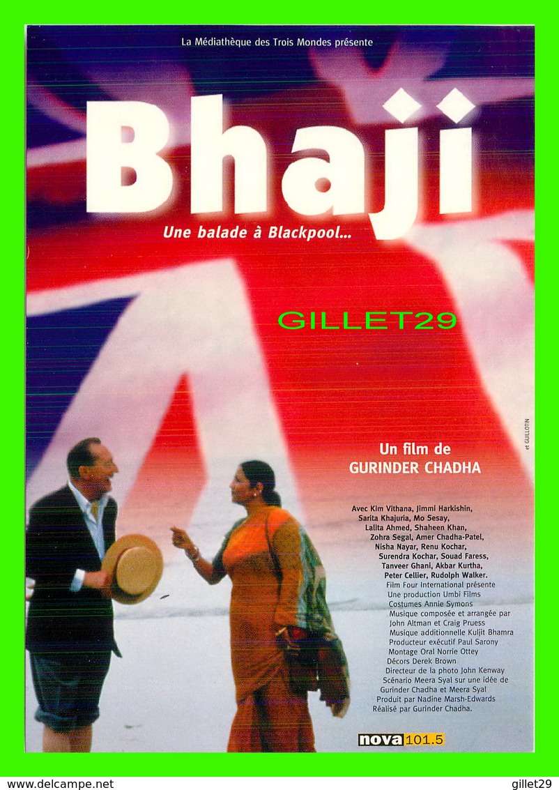 AFFICHE DE FILM - BHAJI UN FILM DE GURINDER CHADHA EN 1998 - - Affiches Sur Carte