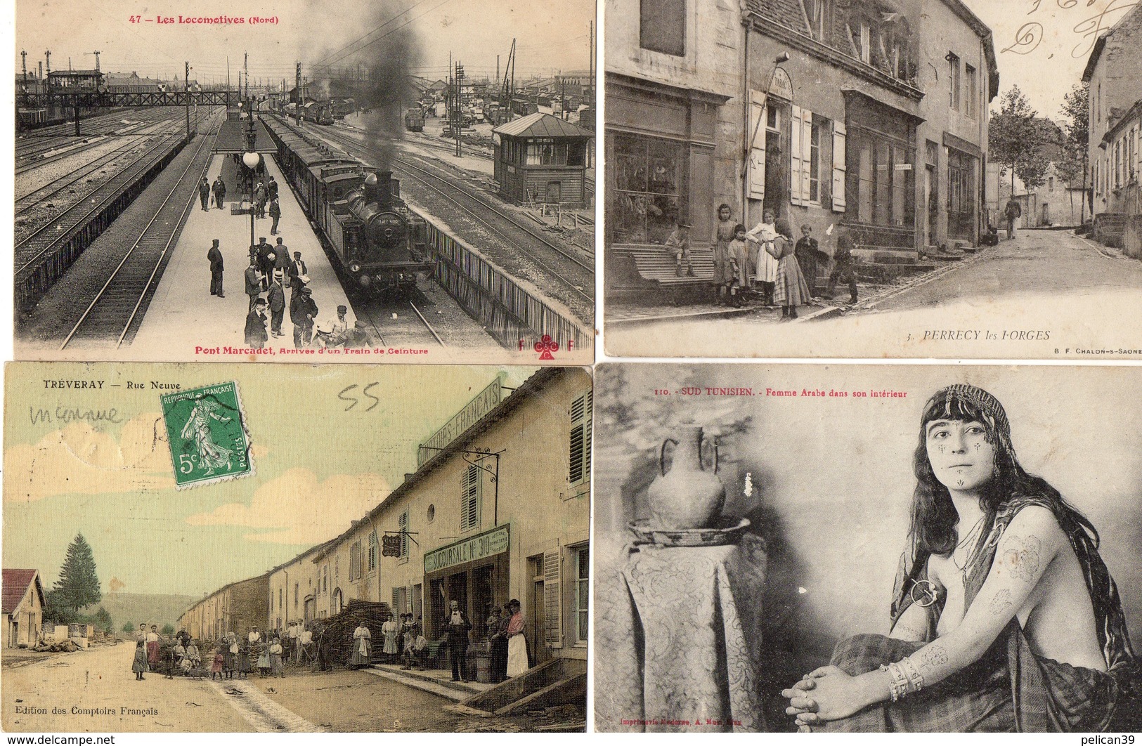 Superbe Gros LOT 450 CPA France Village Gare Automobile Animation Extra Exceptionnel Rare Extra No Album