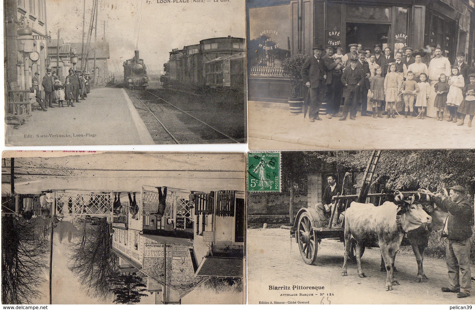 Superbe Gros LOT 450 CPA France Village Gare Automobile Animation Extra Exceptionnel Rare Extra No Album